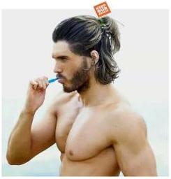 A ponytail with a message